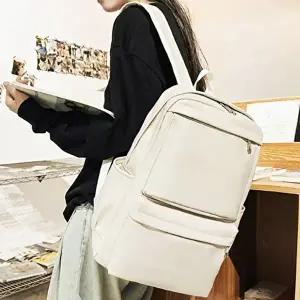 빅사이즈 인조 레더 백팩 남여공용 캐주얼백팩 가방-WFI0P5H