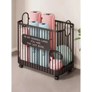 요가매트 정리함 수납 라켓 바구니 운동기구 폼롤러 정리 이동식 트롤리 홈트