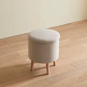 (무료배송) 쁘띠 화장대 수납 가능한 스툴 BJ5656