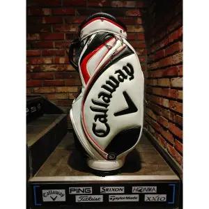 [캘러웨이][정품] 캘러웨이 캐디백 골프백 화이트 블랙로고