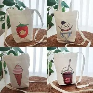 휴대용 미니 귀여운 텀블러 물병 에코백 크로스백 대용량 진공 아이스 가방 미니보냉