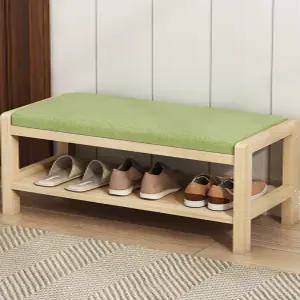 현관 신발 벤치 의자 원목 장 수납 호두 보관 스툴 슬림 월넛 쿠션