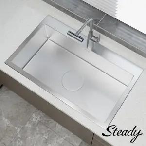 AK Steady 8652 엠보 코팅 주방 사각싱크볼 교체 리폼용