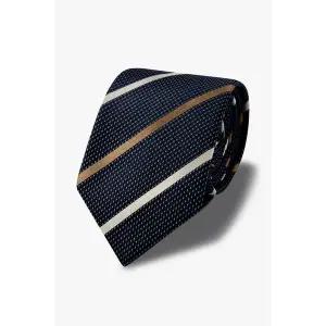 [엠포리오아르마니](대전신세계)남성 배색 다이아고날 네이비 실크 타이 A515351014
