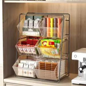 아크릴 티백 보관함 탕비실 사무실 커피믹스 정리함