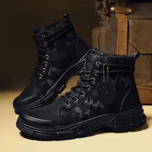 남자 3컬러 겨울 밀리터리 털워커 퍼 내피워커 부츠 남성워커 남자워커 밀리터리워커