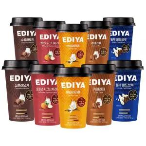 이디야 돌체 콜드브루 바닐라 쇼콜라모카 토피넛 카페라떼 5종 300ml 10개입 컵커피 식사 혼밥 외식 중식