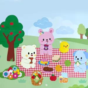 [완제품] 봄 환경판 어린이집 유치원 교실 환경판 꾸미기 게시판 구성 살랑살랑 봄소풍