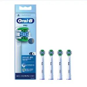 오랄비 전동칫솔 프로 프리시즌 클린 화이트 리필모 EB20RX 4개