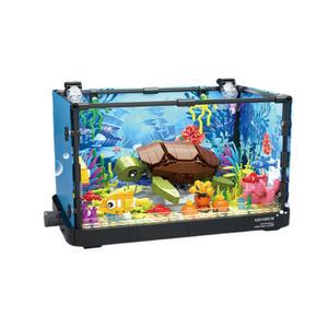 어항 인테리어 수초 거북이 장 치어통 H72 블럭 산호 연동 세트 호환 장치 플라스틱