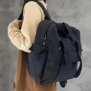 여성 캐주얼 캔버스 입학용 투웨이 백팩