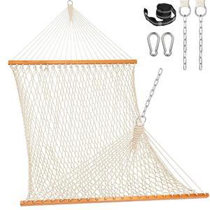 레이지 데이즈 해먹 더블 로프 해먹, 스프레더 바, 카라비너, 트리 스트랩, 파티오 야드