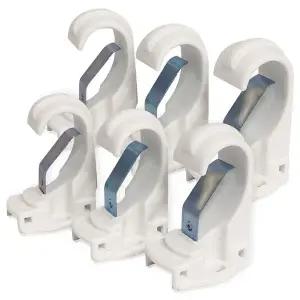 [콩심팥심]라이프 1+1 커튼브라켓 (화이트25mm) K347 커텐봉 링