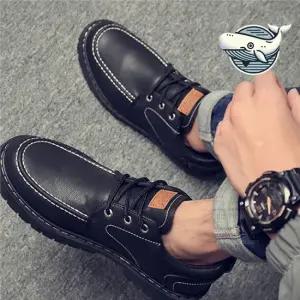 심플하고 세련된 남성용 캐주얼 로퍼 신발 무광 캐쥬얼보트화 30대남자보트화 남성로퍼