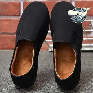 겨울 남성 방한 슬립온 털신 편안한 털운동화 남성방한부츠 남자털구두 남성털부츠