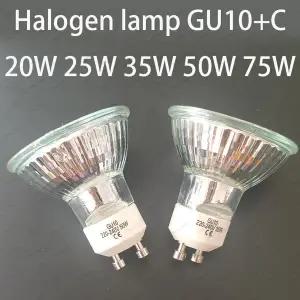 2개10개 GU10 220V-240V 할로겐 전구 20W 25W 35W 50W 75W 스포트라이트 전구 왁스 녹이는 램프 컵 조명용