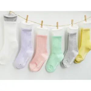 투톤 롤업 사계절 유치원 긴목 양말6족세트 등원룩 출산선물 등교룩