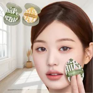 물방울 쿠션 왕퍼프 모찌 메이크업 1개 파운데이션 퍼프 케이스포함 랜덤컬러