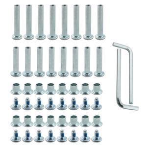 YHXiXi 16pcs 인라인 키트 휠 롤러 블레이드 나사 렌치 볼트 브레이크 교체 마운팅 너트 스케이트