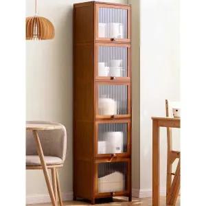 공간 주방틈새장 원목 상품 박스 사이드 슬림장