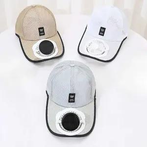 열 충전 선풍기 시원한 모자 낚시 실외