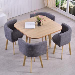 사각 테이블 의자 세트 책상 2인용 매장 모던 실내 투명 정사각식탁 스타일 발코니