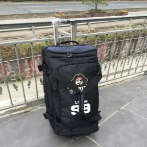 스포츠 캐리어 다용도 야구 하키 장비백 휴대용 글러브 가방 바퀴형 선수용 블랙
