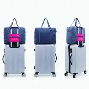 캐리어 결합 가방 여행용 휴대용 접이식 여행용 결합백
