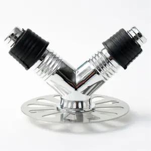 비타리토 역류방지 세탁기 배수구 트랩 2세트 2구 Y형 하수배관용 하수구 배수구캡 냄새차단용 제거