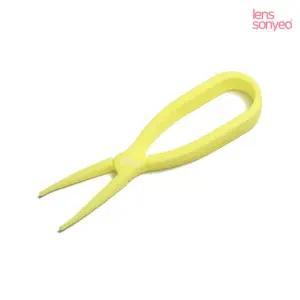렌즈소녀 옐로우 렌즈집게 소프트콘택트 하드 드림렌즈 노랑 국산