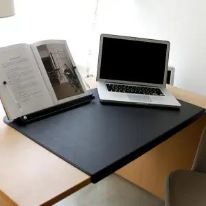 대한민국 가죽 메탈 데스크매트 80cm 다크브라운 패드 장패드 게임 오피스용품