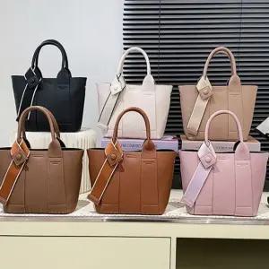 스트랩 탈부착 토트백 가방 포인트 미니 크로스백 미니백 길이조절 가죽 여성 데일리