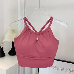 [하프클럽/모노베이직]패드 홀터 스포츠  요가 속건 피트니스 브라(mb0348)