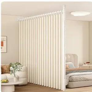 공간분리 파티션 무타공 벽설치 슬라이딩 가리개 접이식 침실 거실 인테리어 룸디바이더