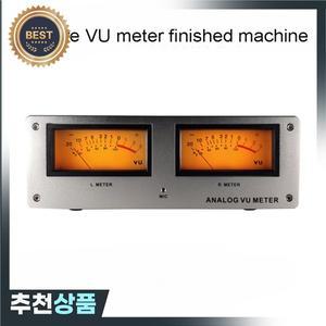 MIC-73 음성 제어 사각 VU 미터 헤드 레벨 완제품 알루미늄 합금 패널 LED 웜 백라이트 배선 불필요