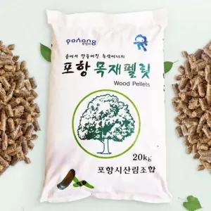 국내산 대용량 화목 난로 펠릿 연료 20kg 캠핑연료 장작펠릿 팰렛