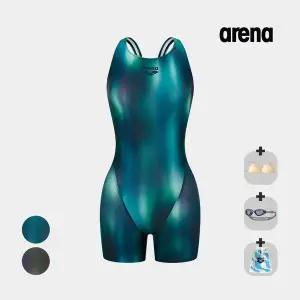 아레나 여성수영복 퓨오니어2 3부 반신 드롭백 A6SL1LH06