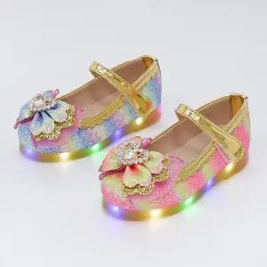 PT 01 키즈 주니어 국산 여아 LED 구두