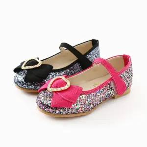쁘띠 반짝이 하트 플랫 키즈 주니어 국산 초등학생 여아구두