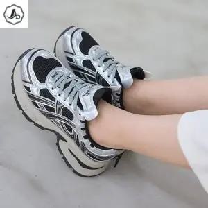 [애슬릿] 여성 키높이 스니커즈 메쉬 운동화 어글리 슈즈 통굽