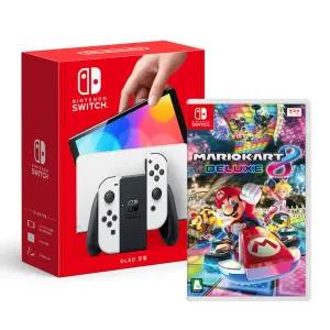 닌텐도 스위치 OLED 화이트 + 마리오카트8 디럭스 / WJ