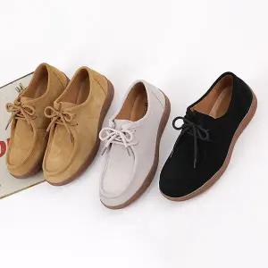 행텐 남성 스웨이드 캐주얼 왈라비 끈 로퍼 3cm