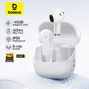 베이스어스 BS1 NC -40dB 실시간 적응형 무선 이어버드 블루투스 6.0 세미 오픈 이어폰 LDAC 하이 레졸루션