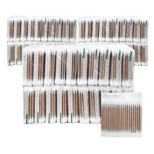 유림 순면 고급 나무면봉 100개입 x 60개 뷰티소품 귀이개 사우나 목욕 일회용 나무 면봉 위생 업소용