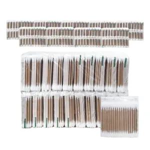 유림 순면 고급 나무면봉 100개입 x 200개 뷰티소품 귀이개 사우나 목욕 일회용 나무 면봉 위생 업소용