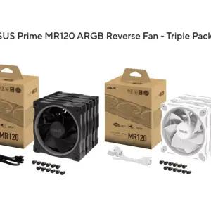 (해외배송)ASUS Prime MR120 Pack 역방향 / Fan ARGB Black