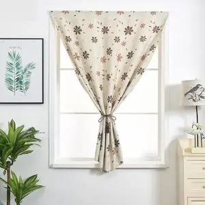 플라워 부착식 창문 장식용 암막 커튼
