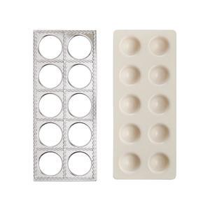 팬테 u2019의 점보 라비올리 메이커, 홈메이드 파스타, 일상 식사, 엔터테인먼트, 홀리데이를 위한 플루티드 2.5인치 정사각형 모양