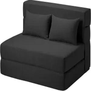 베개가 있는 SUYOLS 접이식 소파 침대 - 컨버터블 의자 바닥 및 수면 매트리스 거실용 메모리 폼 /Dorm