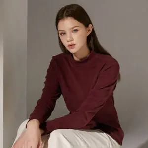 PGA 여성 듀얼 스트레치 모크넥 티셔츠 BU